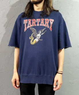 【60%OFF】Vintage crew neck half sleeve sweat (HARPY) - NAVY