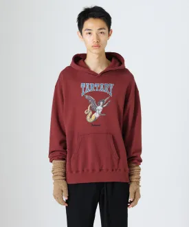 【60%OFF】Vintage hoodie (HARPY) - BURGUNDY