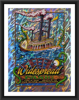 AJ Masthay "Widespread Panic - Mud Island" Lava Foil