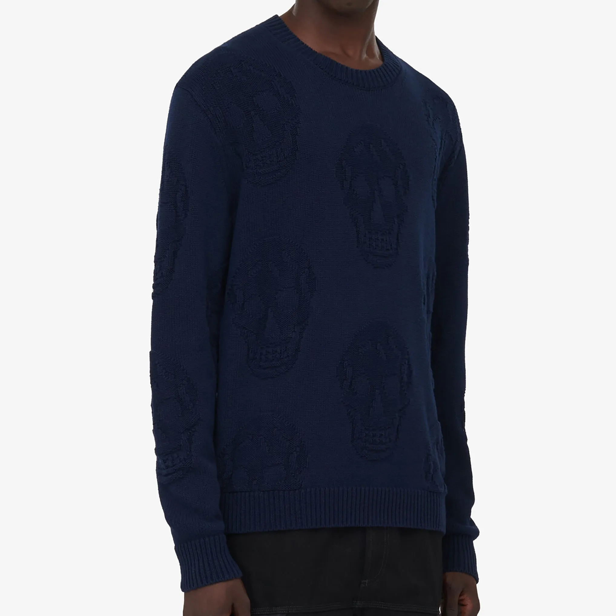 Alexander McQueen Textured Skull Knitwear