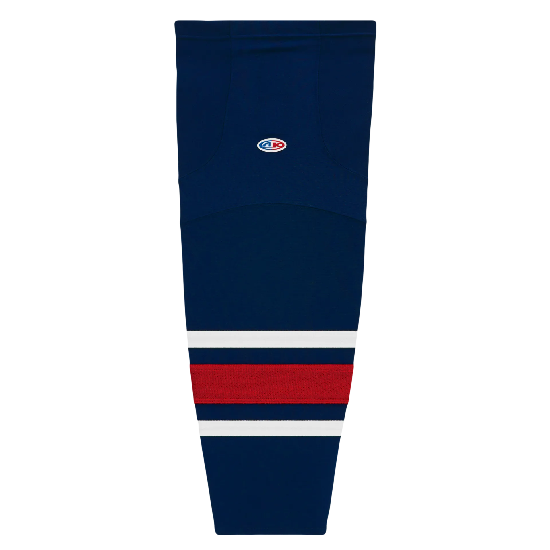 Athletic Knit (AK) HS2100-890 2010 Columbus Blue Jackets Navy Mesh Ice Hockey Socks