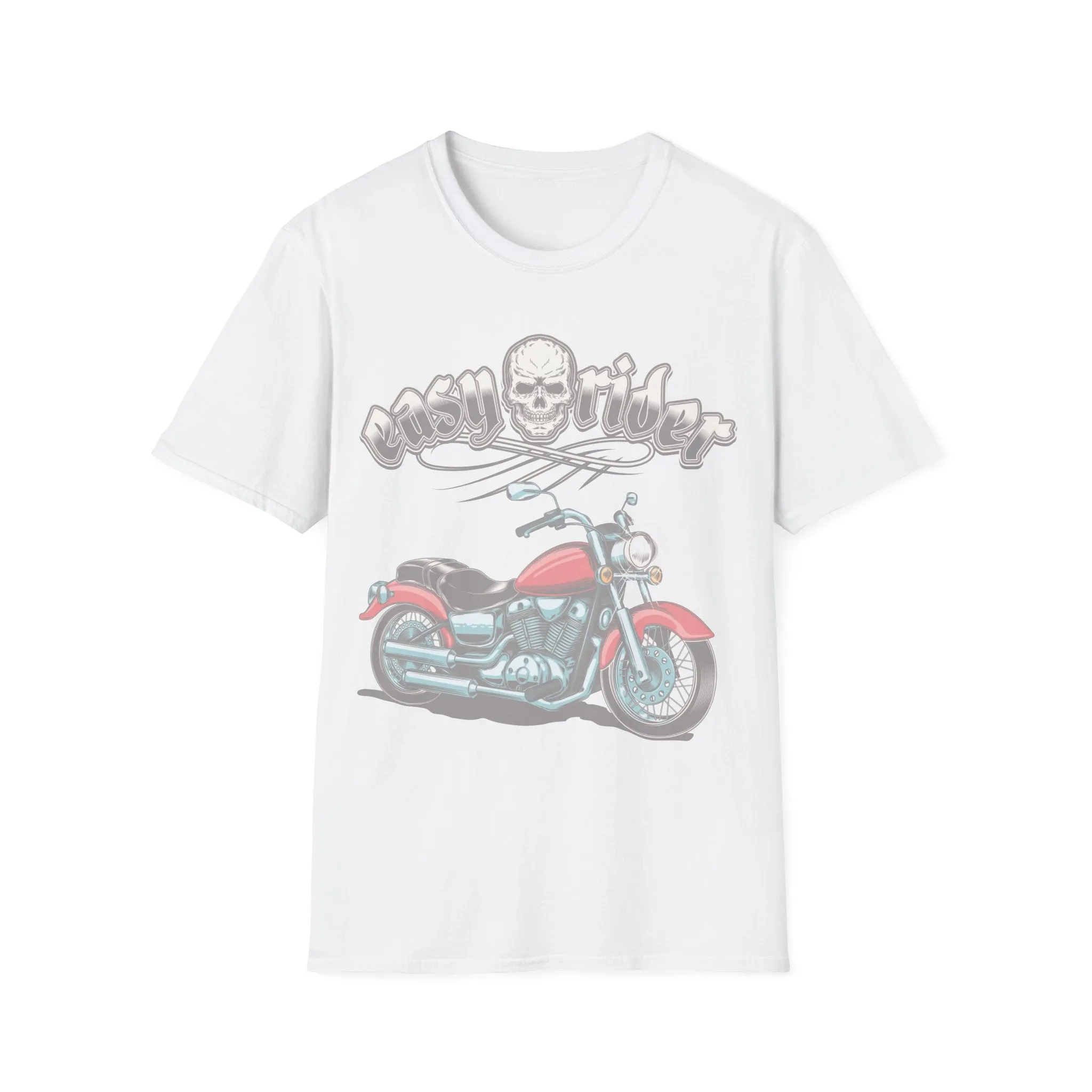 Biker T Shirt  Ring Spun Cotton Easy Rider