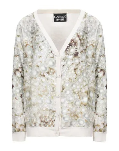 Boutique Moschino Women Cardigan Ivory 14 UK