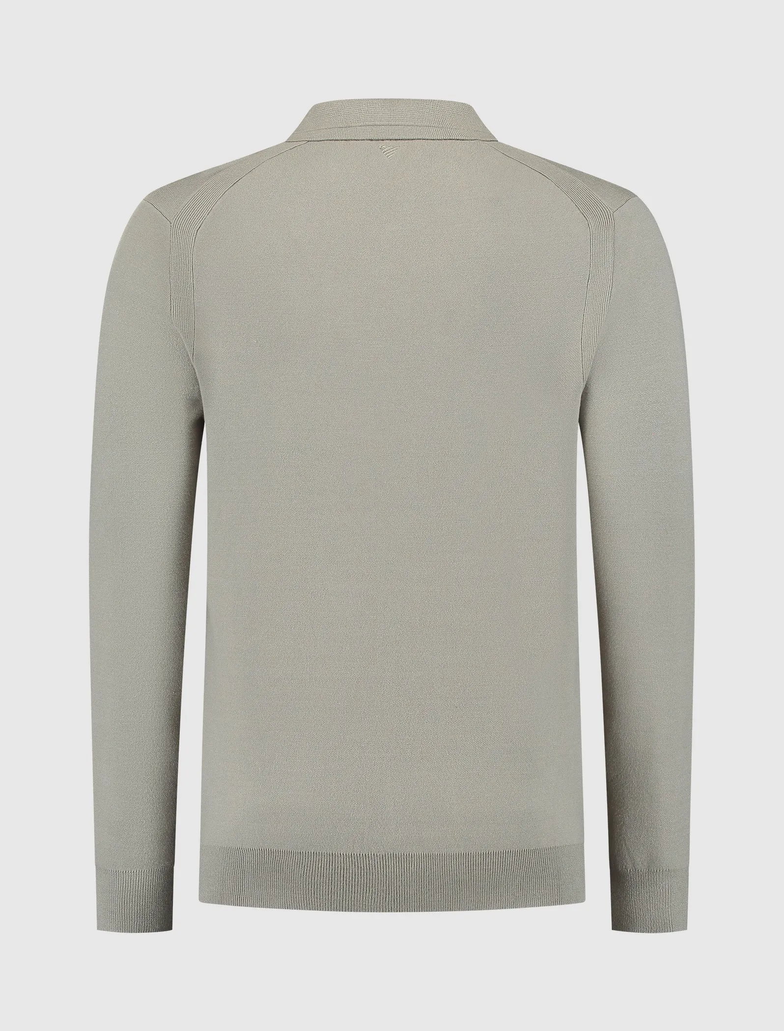 Buttonless Polo Knitwear | Taupe