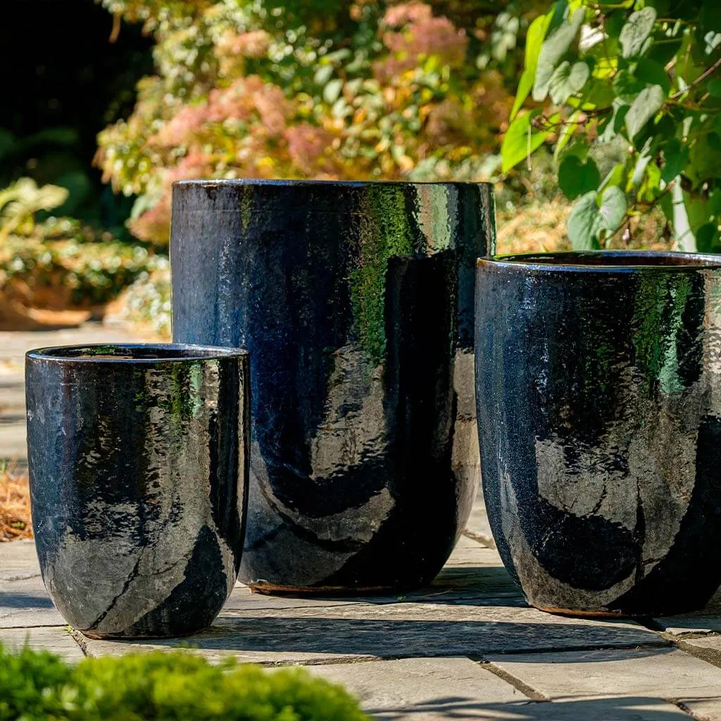 Campania International Brantome Planter in Ink set of 3