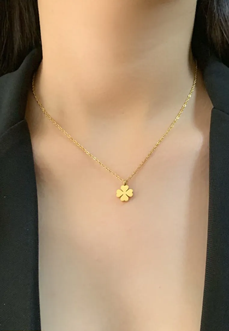 Destiny Dainty Four Leaf Clover Necklace