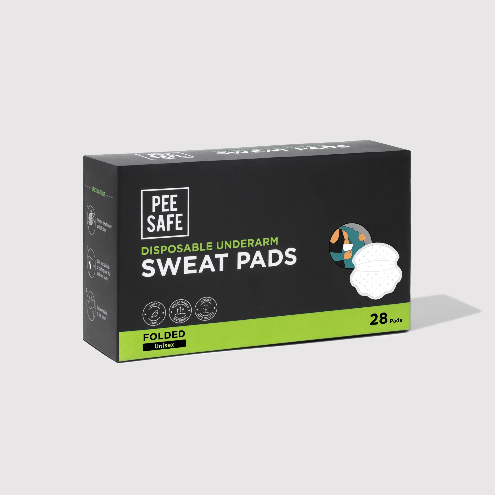 Disposable Underarm Sweat Pads (Folded) - 28 Pads