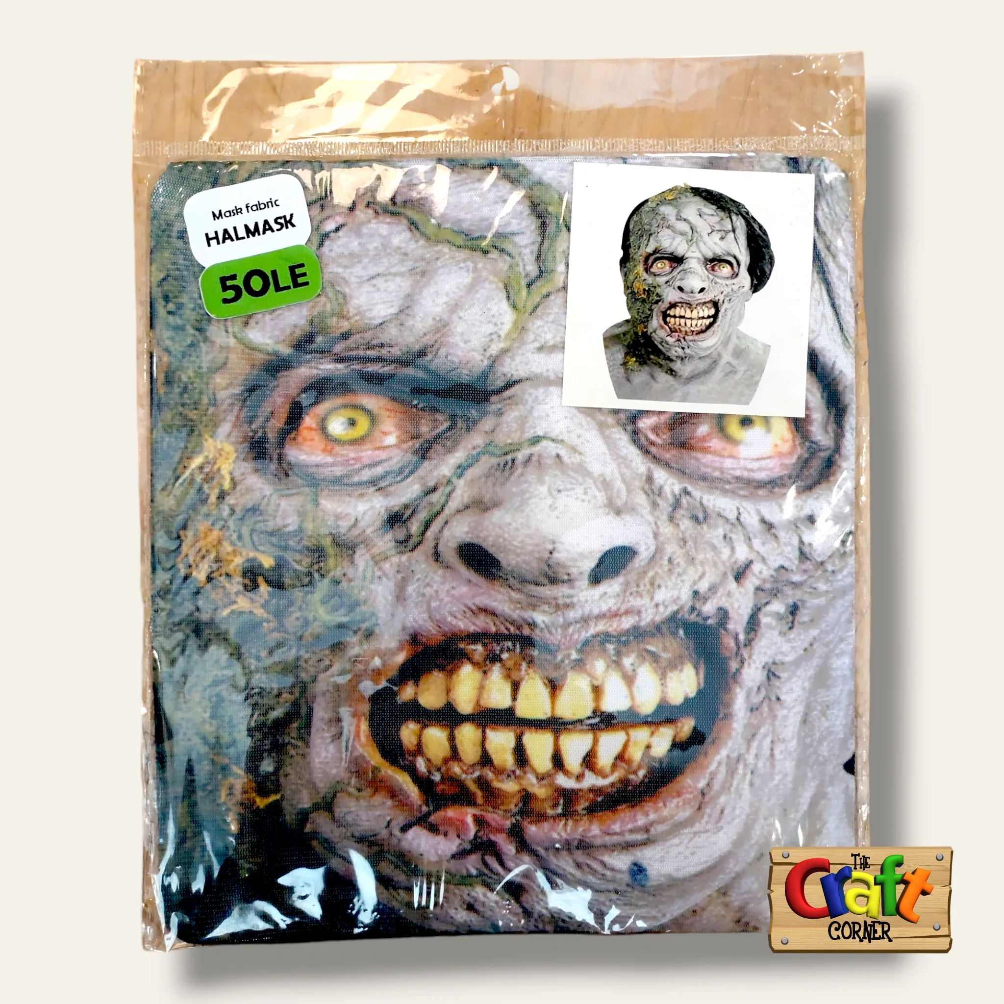 Fabric realistic face masks