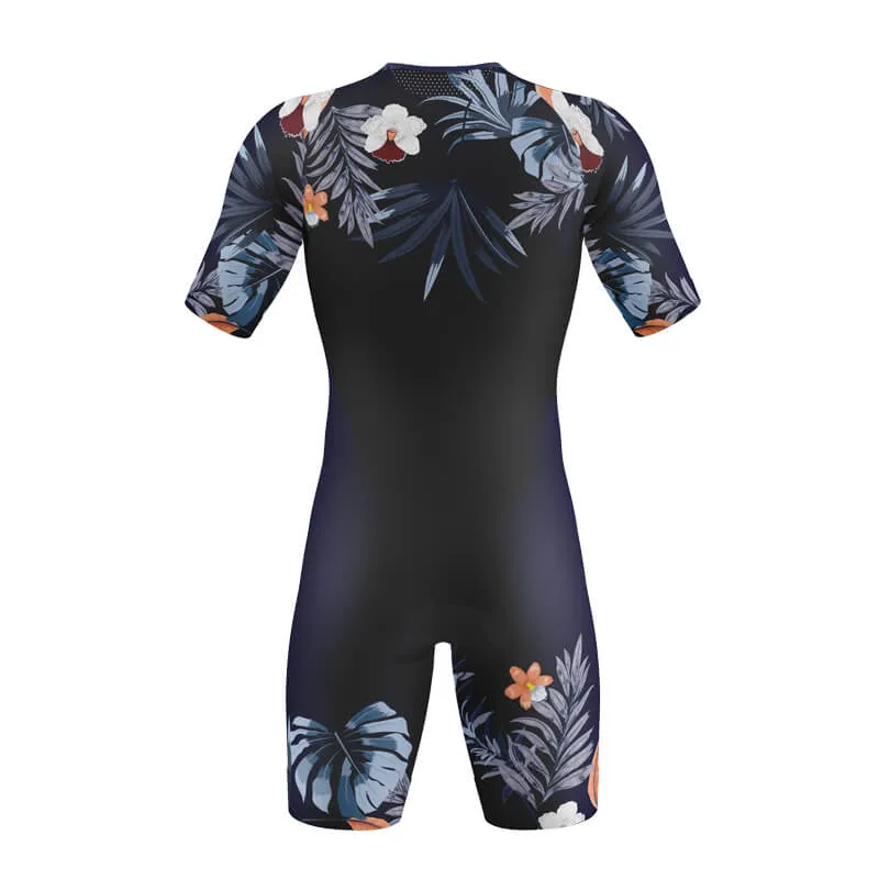 Floral Neck (Mystic) Tri-Suit