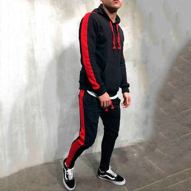 Hoodie Superstar Two Piece Stripe Sweat Suit