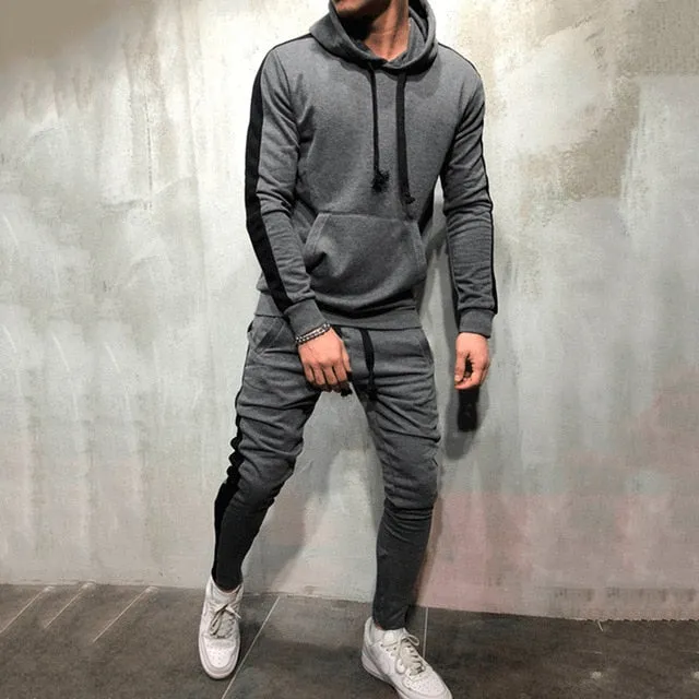 Hoodie Superstar Two Piece Stripe Sweat Suit