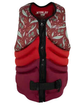 Jetpilot Quantum Bec Ladies Neo Vest - Red - 2022