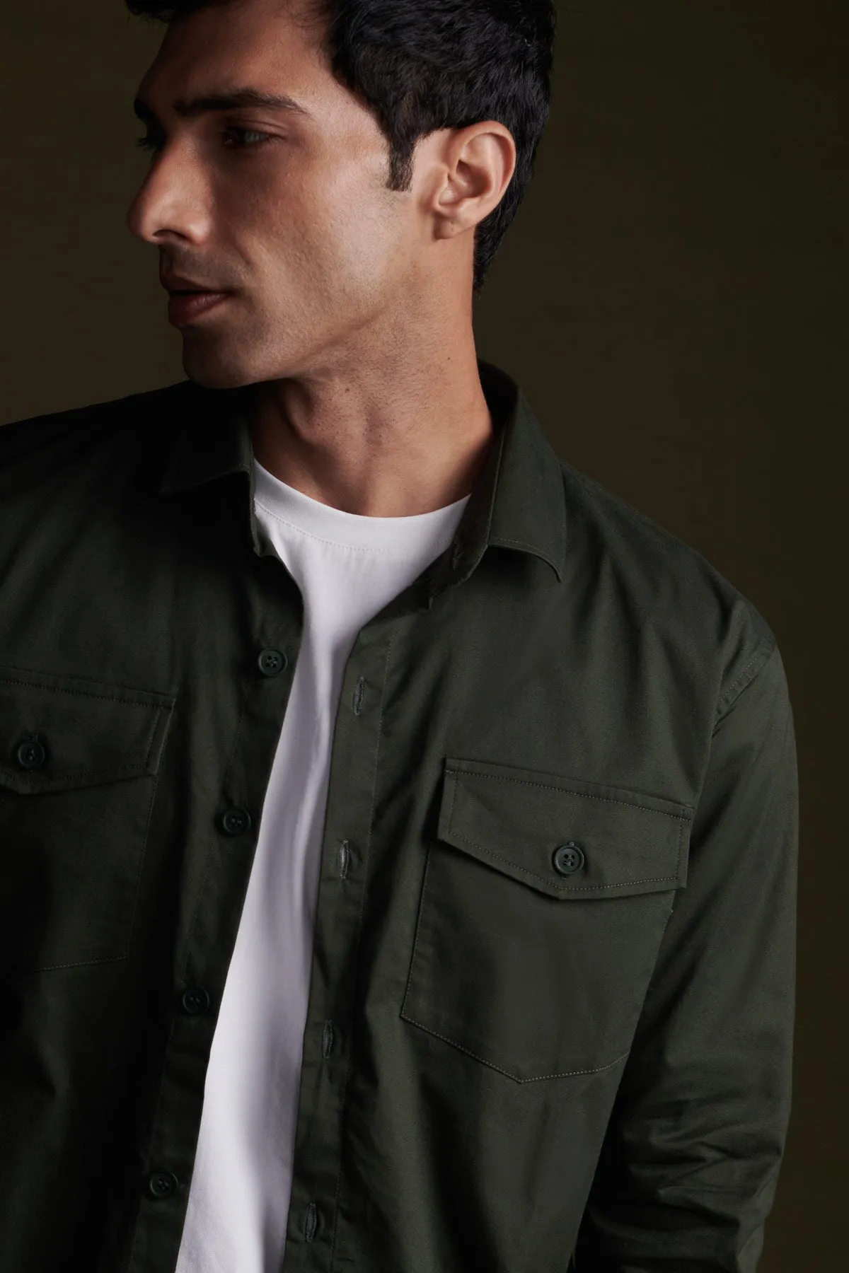 Juniper Green Overshirt