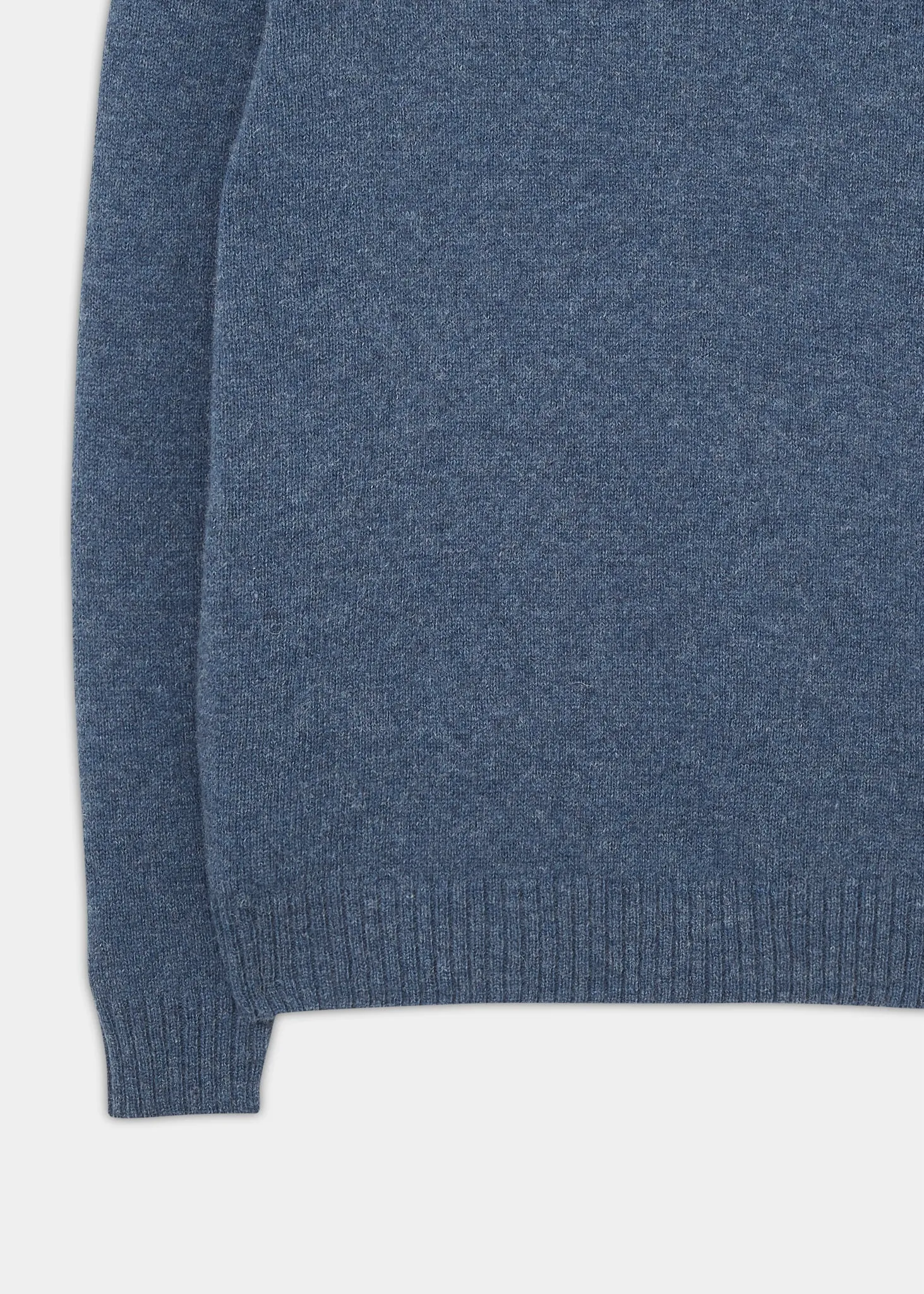 Kinnadie Supersoft Shetland Jumper In Denim - Regular Fit