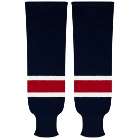 Kobe Sportswear 9847A Columbus Blue Jackets Away Pro Knit Ice Hockey Socks