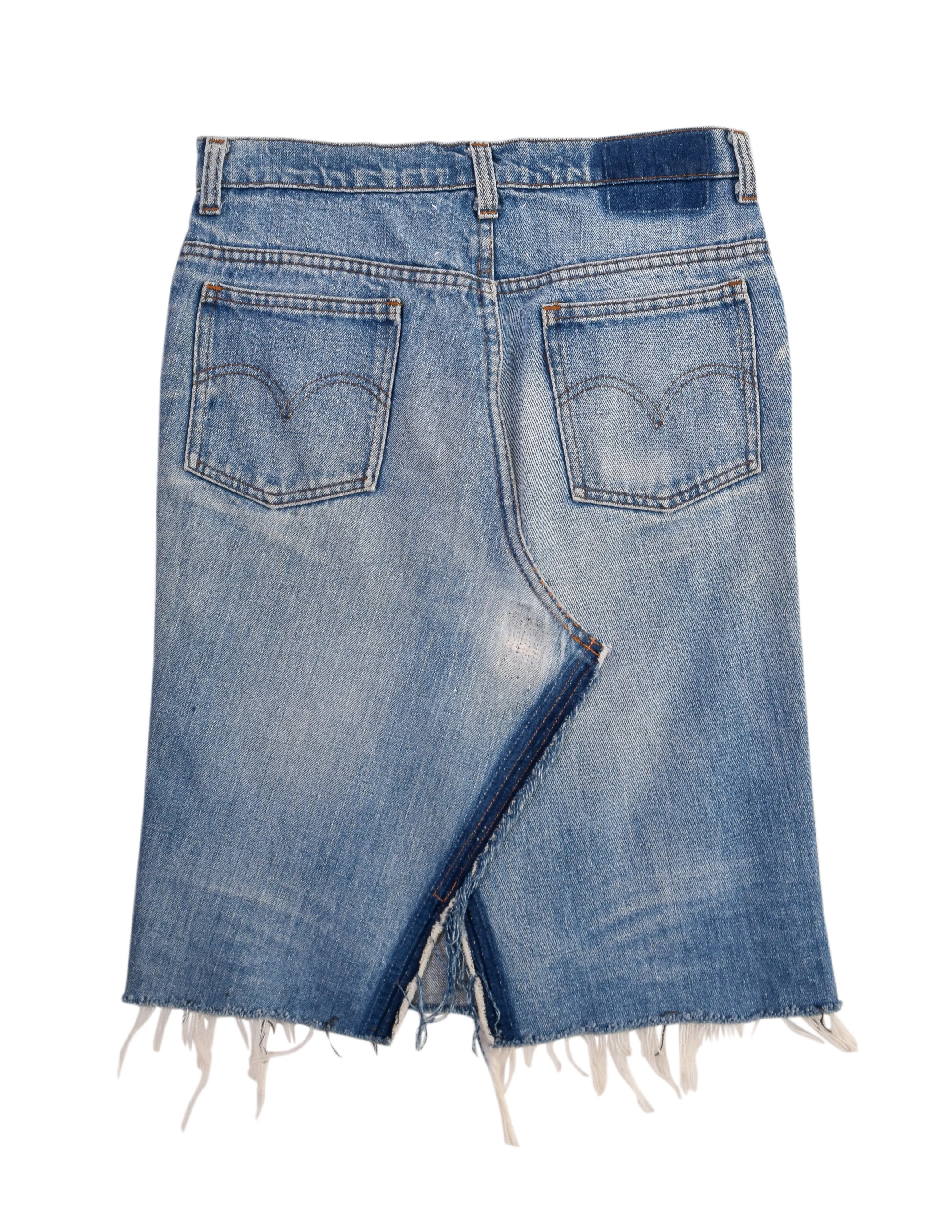 Maison Martin Margiela Vintage SS 1994 does 1989 Deconstructed Denim Skirt