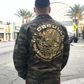 Mi Orgullo Men's Camo Coaches Jacket