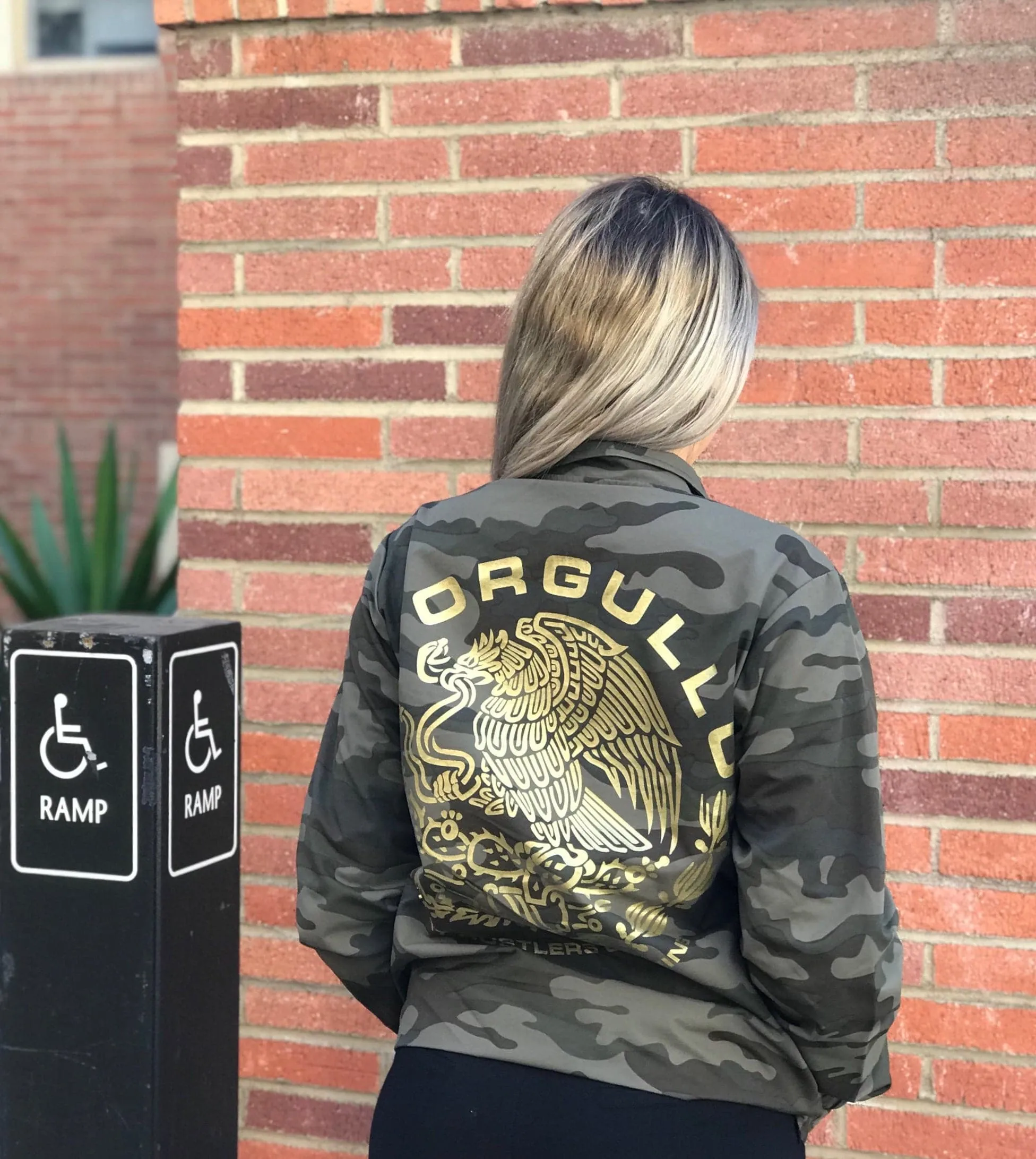 Mi Orgullo Men's Camo Coaches Jacket