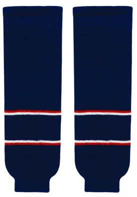 Modelline Columbus Blue Jackets Home Navy Knit Ice Hockey Socks