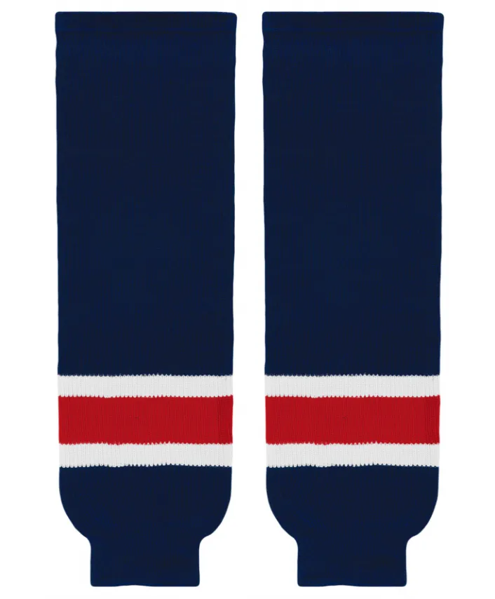 Modelline Columbus Blue Jackets Navy Knit Ice Hockey Socks