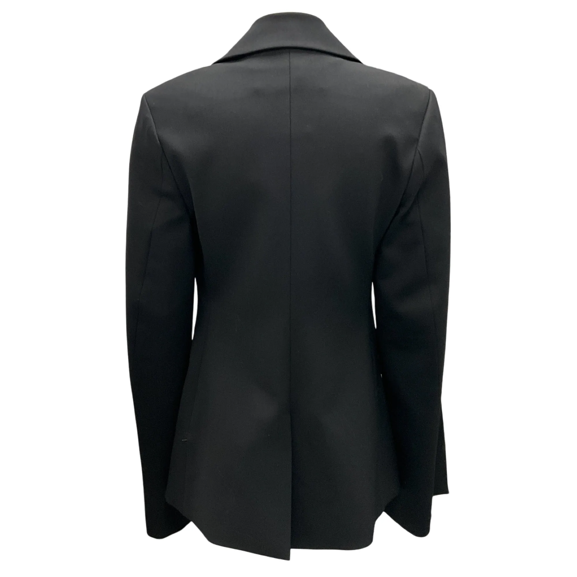 Monse Black Stretch Wool Crepe Blazer