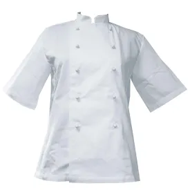 Pegasus Chefwear White Short Sleeve Chef Jackets With Removable Buttons