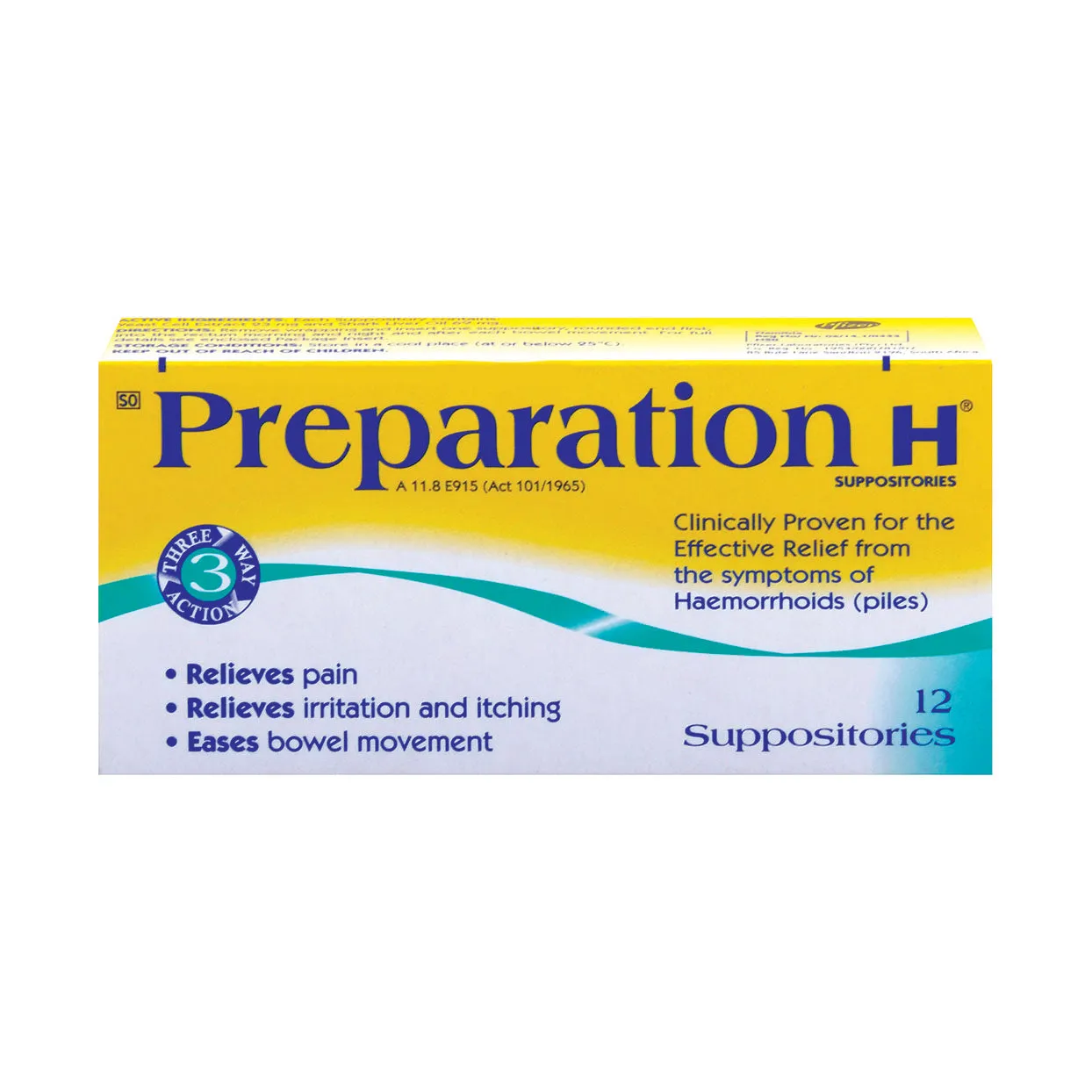 Preparation H 12 Suppositories