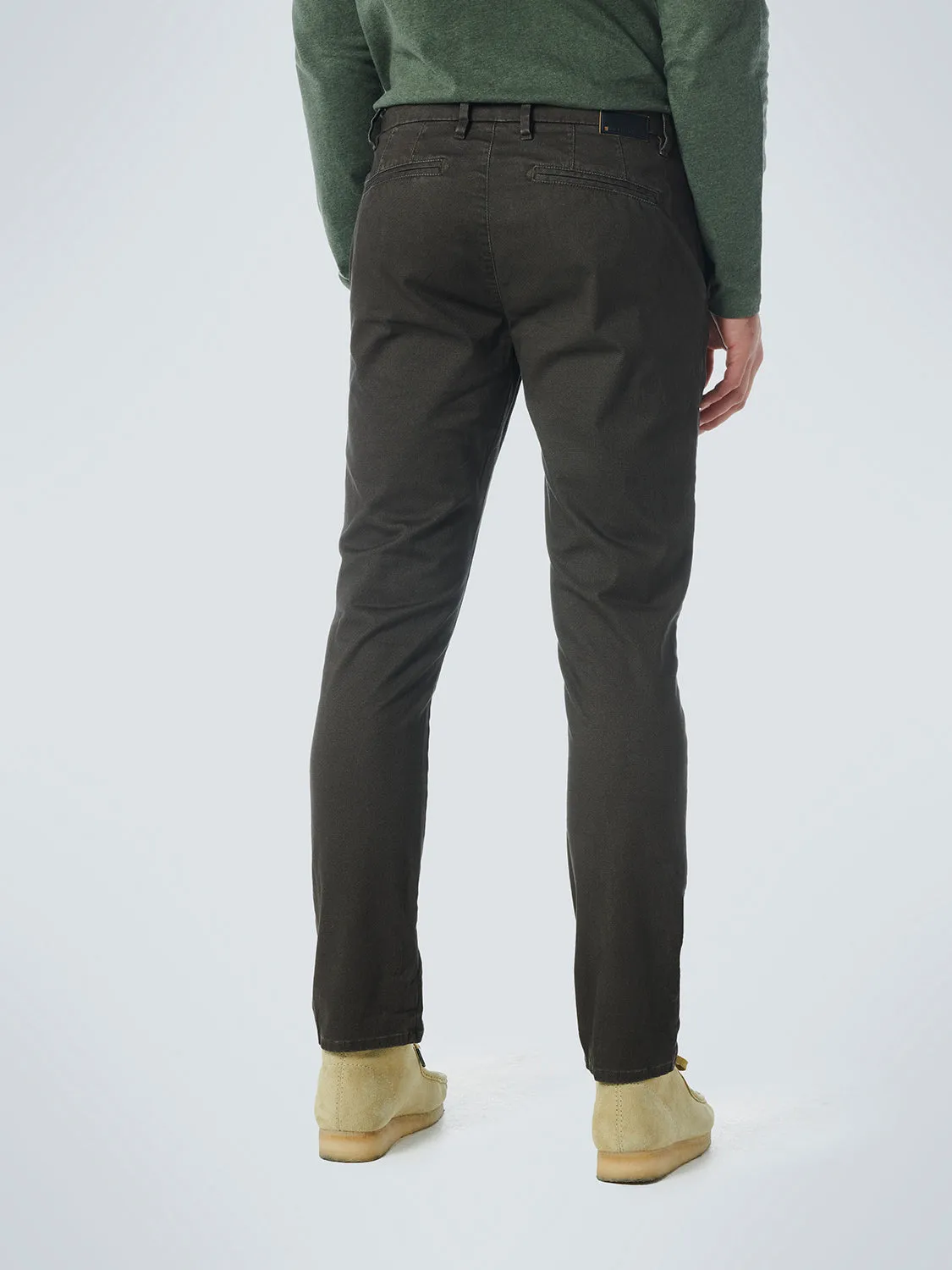 Printed Stretch Cotton Chino: Desert