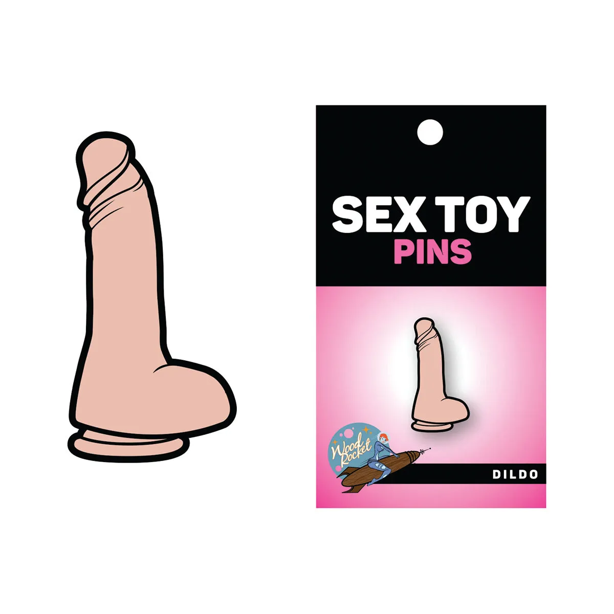 Sex Toy Pin Beige Dildo