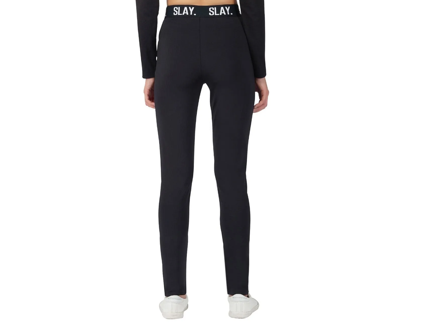 SLAY. Women's Black Activewear Jogger Pants