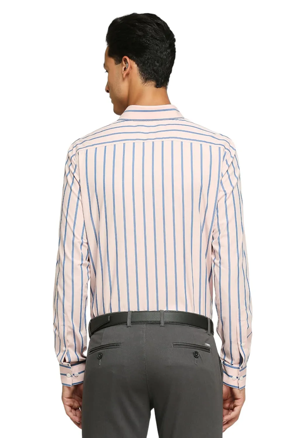 Slim Fit Cotton Stripes Shirts