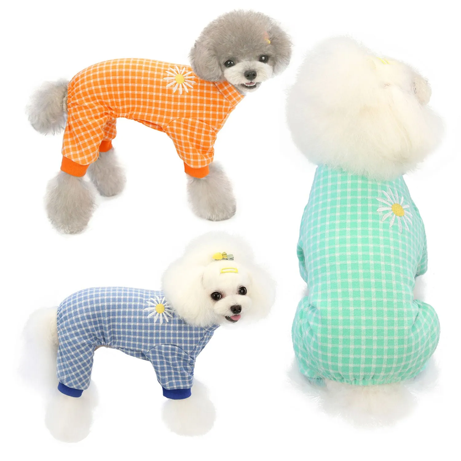 Small Dog Plaid Winter Homewear Pet Clothing