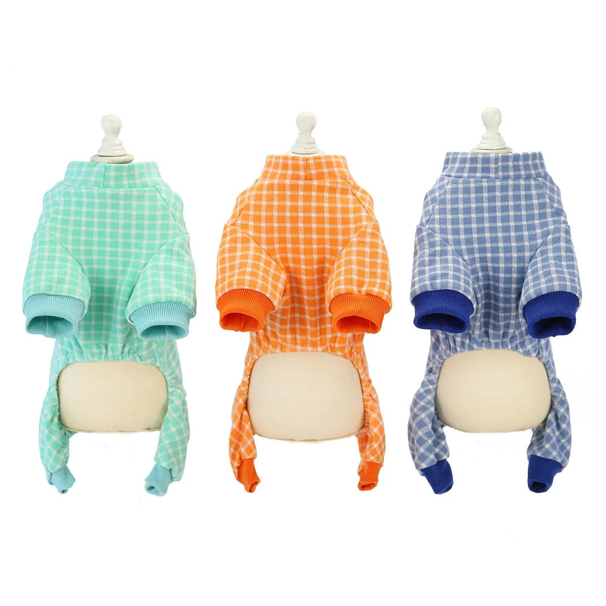 Small Dog Plaid Winter Homewear Pet Clothing