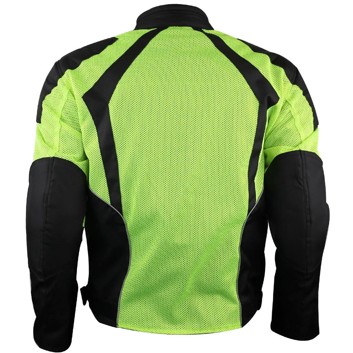 VL1623HG Mens Hi-Vis Mesh Motorcycle Jacket with CE Armor